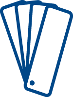 Beratung und Angebot vom Malerbetrieb Ott Icon in Blau - Symbolisiert die Leistungen im Beratung und Angebot